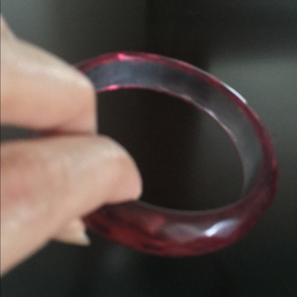 Pink Acrylic Bangle - Picture 8 of 9